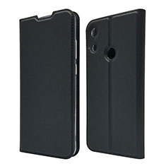 Leather Case Stands Flip Cover L03 Holder for Huawei Y6 Prime (2019) Black