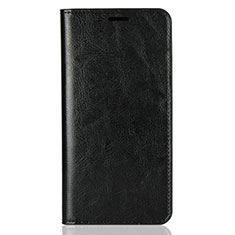 Leather Case Stands Flip Cover L03 Holder for Huawei Y9 (2018) Black