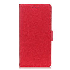 Leather Case Stands Flip Cover L03 Holder for LG Velvet 4G Red