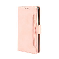 Leather Case Stands Flip Cover L03 Holder for Motorola Moto Edge Plus Pink