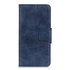 Leather Case Stands Flip Cover L03 Holder for Motorola Moto G8 Power Blue