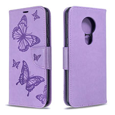 Leather Case Stands Flip Cover L03 Holder for Nokia 6.2 Purple