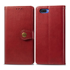 Leather Case Stands Flip Cover L03 Holder for Oppo A5 Red