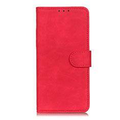 Leather Case Stands Flip Cover L03 Holder for Oppo F17 Pro Red