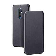 Leather Case Stands Flip Cover L03 Holder for Oppo Reno2 Black