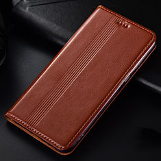 Leather Case Stands Flip Cover L03 Holder for Samsung Galaxy M60s Orange