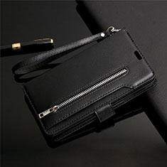 Leather Case Stands Flip Cover L03 Holder for Samsung Galaxy S20 Ultra 5G Black