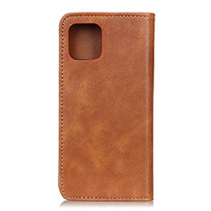 Leather Case Stands Flip Cover L03 Holder for Xiaomi Mi 10 Lite Orange