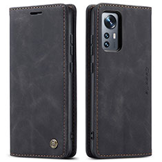 Leather Case Stands Flip Cover L03 Holder for Xiaomi Mi 12 Pro 5G Black