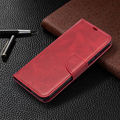 Leather Case Stands Flip Cover L03 Holder for Xiaomi POCO C3 Red