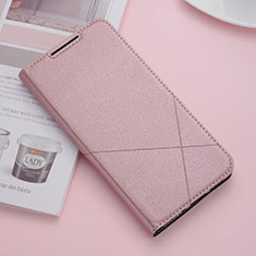 Leather Case Stands Flip Cover L03 Holder for Xiaomi Redmi 8 Rose Gold