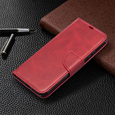 Leather Case Stands Flip Cover L03 Holder for Xiaomi Redmi 9 Activ Red