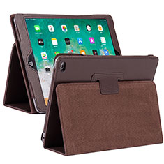 Leather Case Stands Flip Cover L04 Holder for Apple iPad 10.2 (2019) Brown