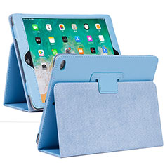 Leather Case Stands Flip Cover L04 Holder for Apple iPad 10.2 (2021) Mint Blue