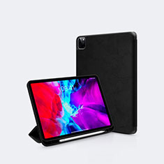 Leather Case Stands Flip Cover L04 Holder for Apple iPad Pro 12.9 (2021) Black