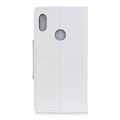 Leather Case Stands Flip Cover L04 Holder for BQ Vsmart Active 1 White