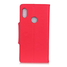 Leather Case Stands Flip Cover L04 Holder for BQ Vsmart joy 1 Red