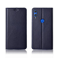 Leather Case Stands Flip Cover L04 Holder for Huawei Honor V10 Lite Blue