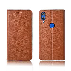 Leather Case Stands Flip Cover L04 Holder for Huawei Honor V10 Lite Orange