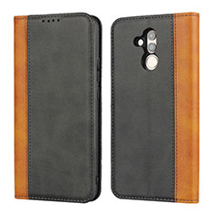 Leather Case Stands Flip Cover L04 Holder for Huawei Mate 20 Lite Black