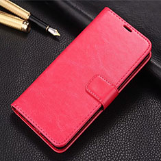 Leather Case Stands Flip Cover L04 Holder for Huawei P Smart Pro (2019) Red