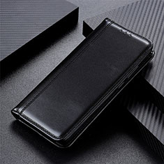 Leather Case Stands Flip Cover L04 Holder for Motorola Moto G8 Power Black