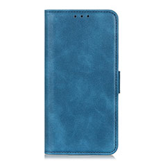 Leather Case Stands Flip Cover L04 Holder for Oppo A33 Blue