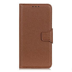 Leather Case Stands Flip Cover L04 Holder for Xiaomi Redmi 9i Brown