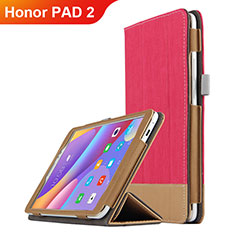 Leather Case Stands Flip Cover L05 for Huawei Honor Pad 2 Red