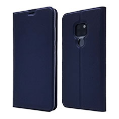 Leather Case Stands Flip Cover L05 Holder for Huawei Mate 20 Blue