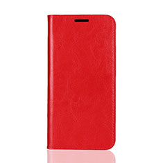 Leather Case Stands Flip Cover L05 Holder for Huawei Mate 20 Lite Red