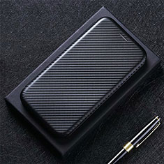 Leather Case Stands Flip Cover L05 Holder for Huawei Nova 8 5G Black