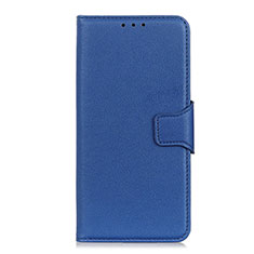 Leather Case Stands Flip Cover L05 Holder for Huawei Y5p Blue