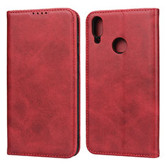 Leather Case Stands Flip Cover L05 Holder for Huawei Y7 Pro (2019) Red