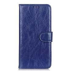 Leather Case Stands Flip Cover L05 Holder for Nokia C3 Blue