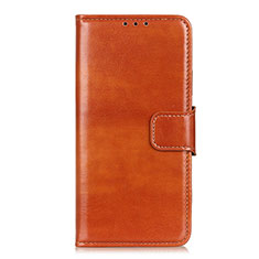 Leather Case Stands Flip Cover L05 Holder for Oppo Reno4 F Orange