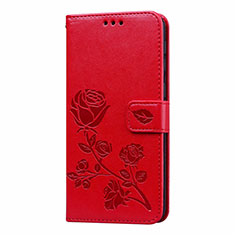 Leather Case Stands Flip Cover L05 Holder for Samsung Galaxy M31 Prime Edition Red