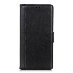 Leather Case Stands Flip Cover L05 Holder for Xiaomi Mi 10 Lite Black