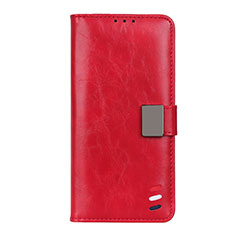 Leather Case Stands Flip Cover L05 Holder for Xiaomi Mi 10T 5G Red