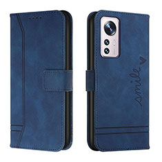 Leather Case Stands Flip Cover L05 Holder for Xiaomi Mi 12S Pro 5G Blue