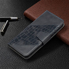 Leather Case Stands Flip Cover L05 Holder for Xiaomi Redmi 9 India Black