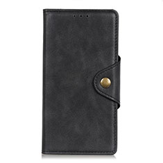 Leather Case Stands Flip Cover L05 Holder for Xiaomi Redmi 9 Prime India Black