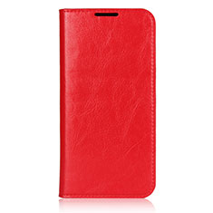 Leather Case Stands Flip Cover L05 Holder for Xiaomi Redmi Note 7 Red