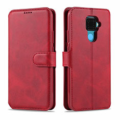Leather Case Stands Flip Cover L06 Holder for Huawei Nova 5i Pro Red