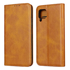 Leather Case Stands Flip Cover L06 Holder for Huawei Nova 6 SE Orange