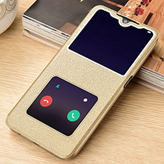 Leather Case Stands Flip Cover L06 Holder for Oppo A11 Gold