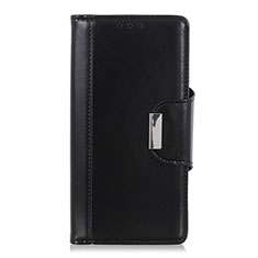 Leather Case Stands Flip Cover L06 Holder for Oppo A91 Black