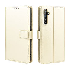 Leather Case Stands Flip Cover L06 Holder for Oppo K5 Gold