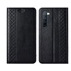 Leather Case Stands Flip Cover L06 Holder for Oppo K7 5G Black