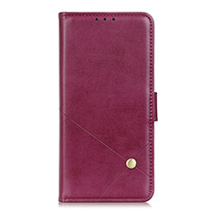 Leather Case Stands Flip Cover L06 Holder for Realme X7 5G Red Wine